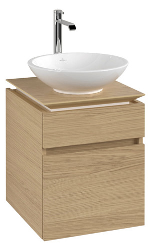 V&B Waschtischunterschrank Legato 45x55x50cm, Waschtisch mittig, Nordic Oak