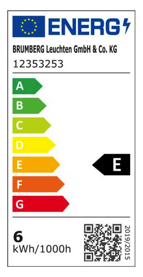 LED-Einbaustrahler 6W 3000K 730lm Konv alu mt 1LED IP65 RF:hochglänzend