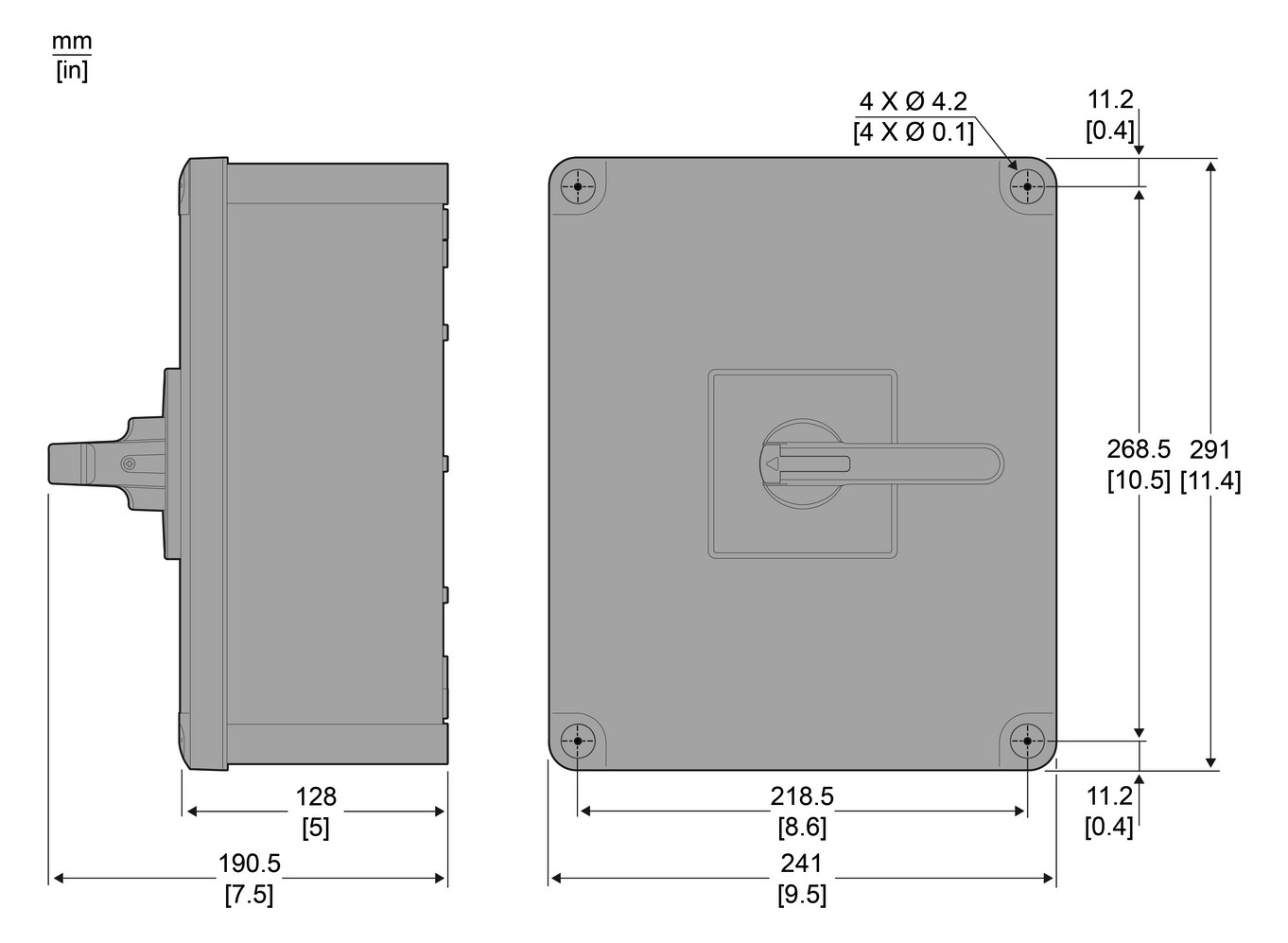 Leergehäuse Schaltgeräte Kst IP65 Aufb 150x170x152mm Geeignet für NOT-AUS