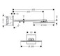 hansgrohe Kopfbrause 300 2jet Axor mit Brausearm, chrom