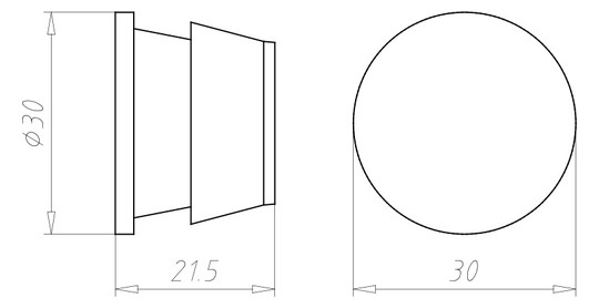 Rohrverschlussstopfen Kst Ø32mm Geeignet für f.flexible Rohre f.starre Rohre sw