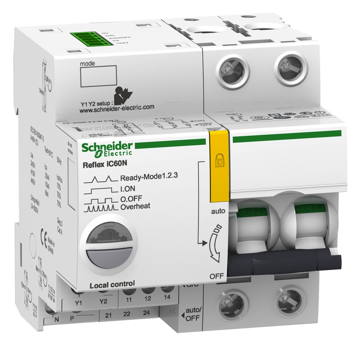 Fernantrieb Acti9 B 2p 10A 415V 9TE IP20