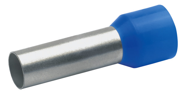 Aderendhülse 16qmm 18mm isol PP bl Cu Polypropylen (PP) verzinnt