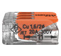 Steckklemme 3f 450V 32A Serie 221 0,2-4qmm m.BetätiHebel f.Massivleiter