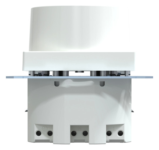 Fi-Steckdose 1f akws glz System M UP m.BS IP20 aktivweiß