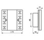 Tastsensor KNX UP mt 8pkt inkl.Ankoppl Mit Busankopplung m.LED-Anz