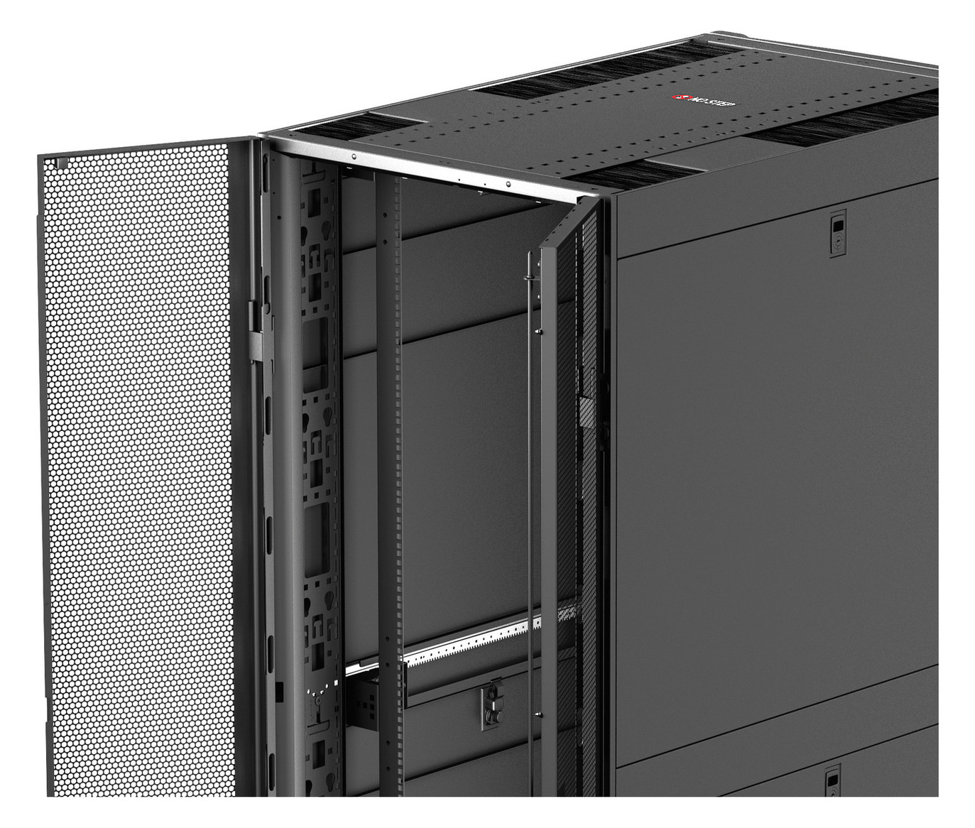 Netzwerkschrank 48HE B750xH2258xT1200mm IP20 Mit rückseitiger Tür pulverbesch