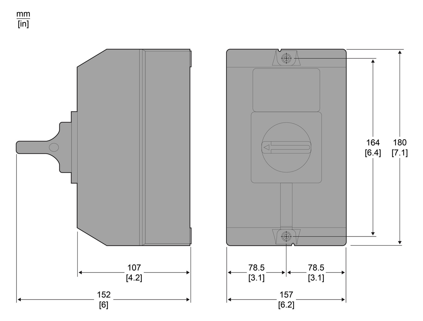 Hauptschalter 63A 3p IP65 m.Geh NOT-AUS Komplettger_im_Geh 30kW/AC