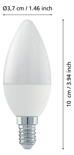 EGLO Leuchtmittel E14-LED C37     110176 