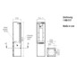 Steckdosensäule Metall ge CombiTOWER 1043x254,5x250mm