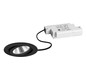 LED-Einbaustrahler 6W 3000K 630lm Konv sw mt 1LED Alu IP20 RF:hochglänzend