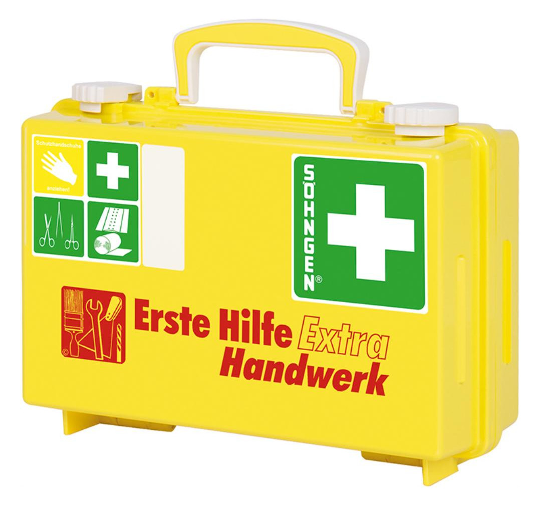 Bild Erste-Hilfe-Koffer Extra Handwerk, DIN 13157, gelb-2
