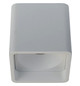 LED-Anbaustrahler 12,5W QUBIC 3000K 1LED 1130lm Konv Alu IP20 ws mt 100x100x111mm