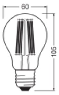 Ledvance LED Classic A 75 Filament DIM 