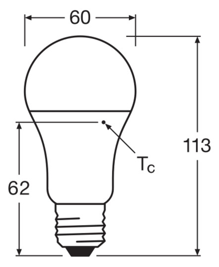 Ledvance CLASSIC A V 10W 827 FR E27 