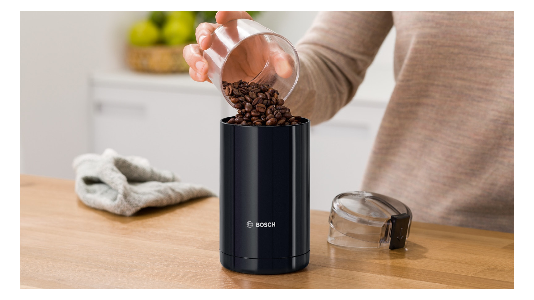 Kaffeemühle 75g sw Schlagmess