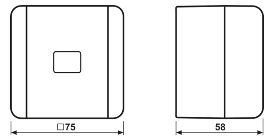 Kontroll-Wechselschalter WG 800 gr glz AP IP44 1f 10AX