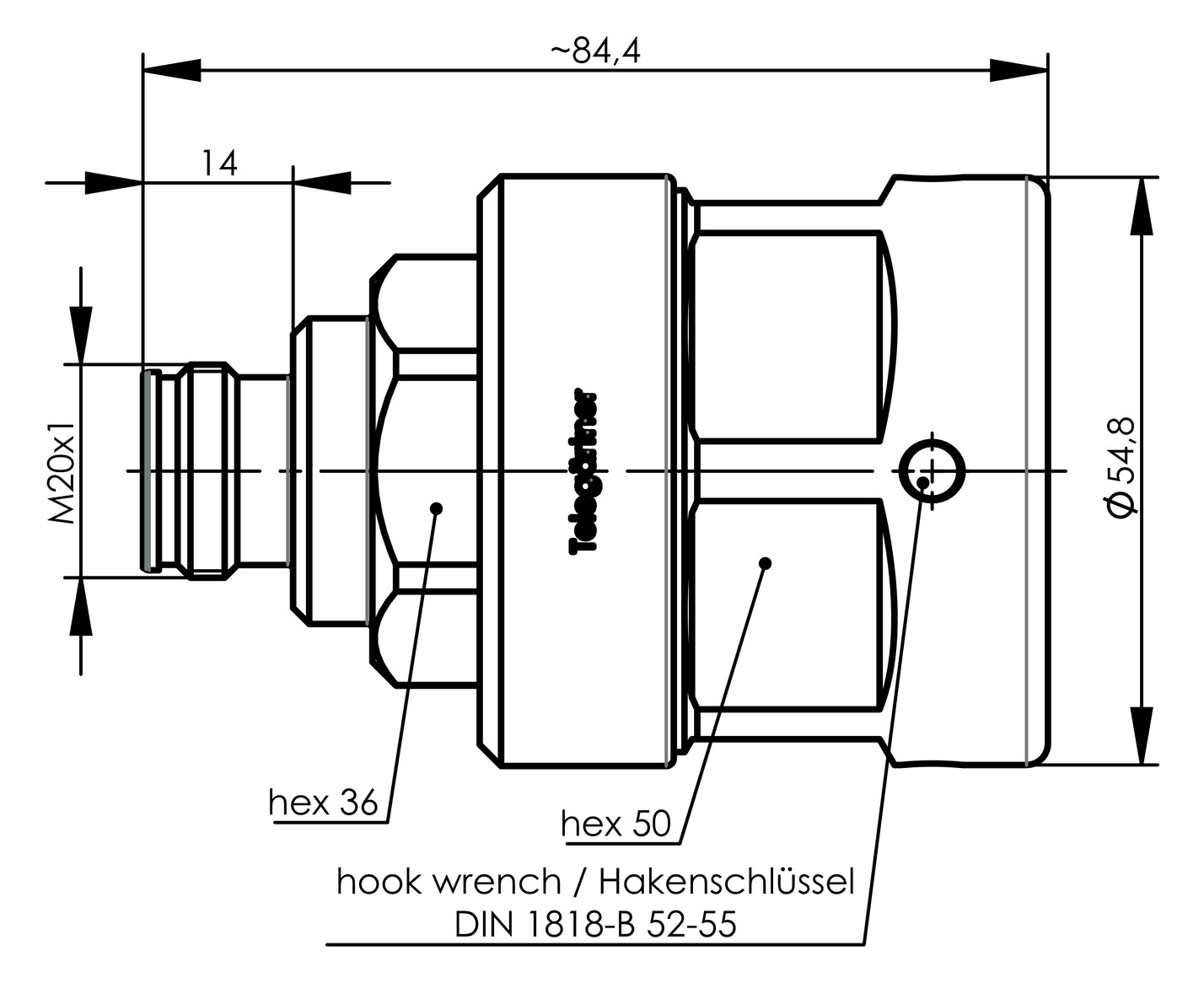 4.3-10-Buchse Rundkabel 5 50Ohm