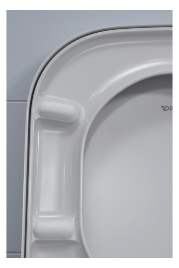Duravit WC-Sitz Happy D.2 abnehmbar, Scharniere Edelstahl, mit Absenkautomatik, weiß