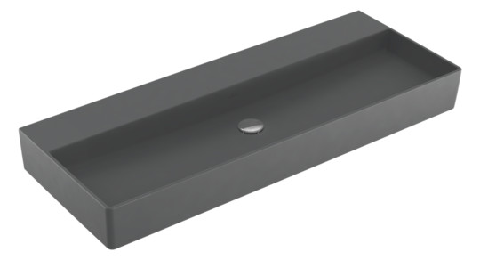 V&B Waschtisch Memento 2.0 120x47cm, ohne Überlauf, graphite C-plus