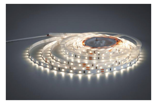 LED-Lichtband 4,8W/m ws 3000K 60Stk/m IP00 DC LED nicht austauschbar 5000mm