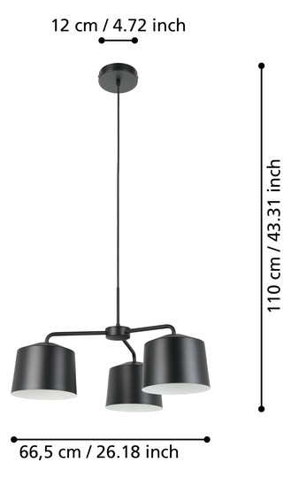 EGLO Hängeleuchte/3 E27           900446 