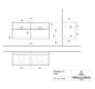 V&B Waschtisch-Unterschrank Subway 3.0 127,2x56,6x47,8cm, ohne LED/Griff Aluminium glänzend, kansas oak