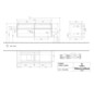 V&B Waschtischunterschrank Collaro 140x54,8x50cm, Waschtisch links, nordic oak