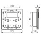 Bedienelement KNX UP LS Kst sw UP Manuelle Sollwertverstellung Status-LED