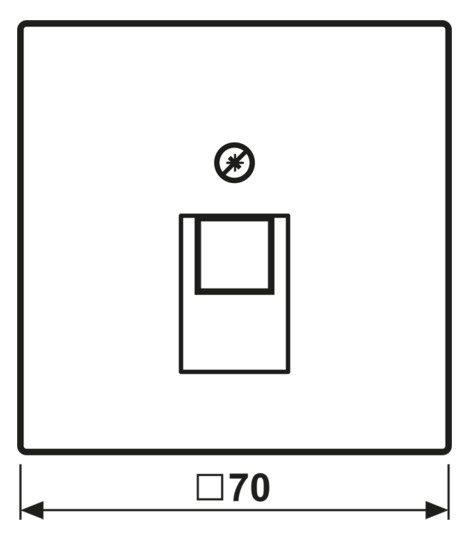 Zentralplatte UAE/IAE 1f LS lgr Schraubbef ohne