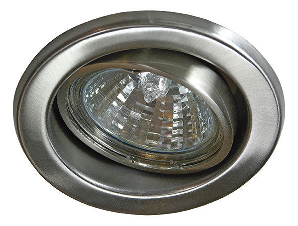 Einbaustrahler 50W Konv eisen gbürst IP20 Edst gebürstet Ø/EB68mm