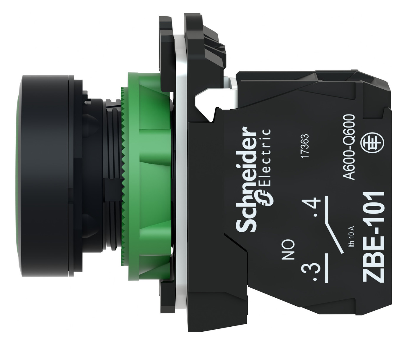 Drucktaster 1f gn rnd Ø22,5mm IP66 fl Tastend