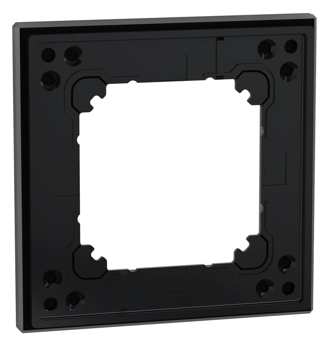 Rahmen 1f ony-sw glz M-PLAN Glas f.GEB-K onyxschwarz Unterputzmontage