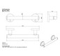 Giese Haltegriff für Dusche und Wand 330x80x93mm, verchromt