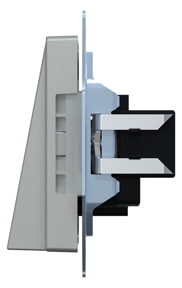 Einsatz Kabelausl System M alu Krallen/Schraubbef