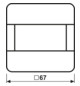 Bewegungsmelder-Bus KNX CD UP aws 0-180° v6° 1,1m Reichweite: 8m