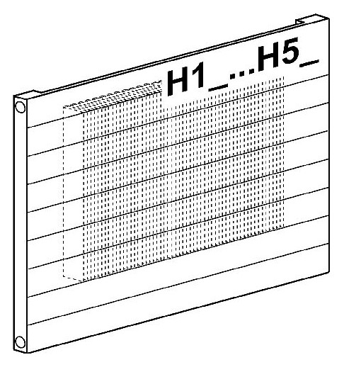 Bemm Heizwand Pawa H2X BL 1900 mm, BH 700 mm, horizontal, weiß