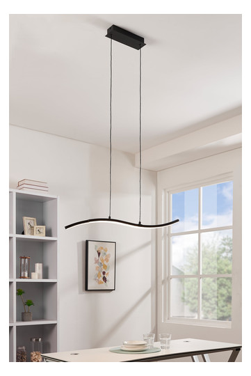 EGLO LED-Hängeleuchte Schwarz/     99802 