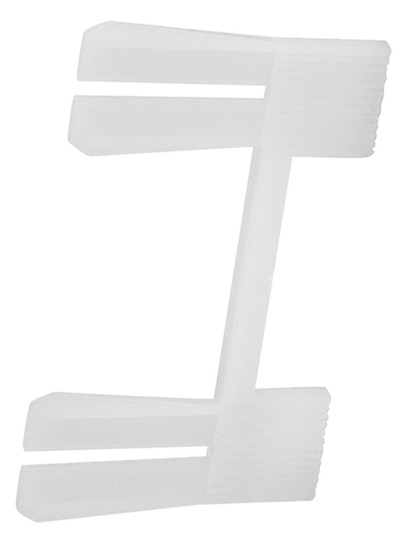 Steckverbinder f. Eckformteile, Weiß Kunststoff, Sockelleiste