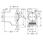 Steckdose REG 250V/AC 16A m.KontrLeuchte 2,5TE Mit Kontroll-Leuchte 84,7mm IP20