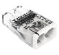 Steckklemme 2f 400V 24A Serie 2273 0,5-2,5qmm f.Massivleiter
