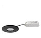 LED-Einbaustrahler 4,5W 2700-4000K 510lm Konv sw 1LED Alu IP44 mt RF:hochglänzend