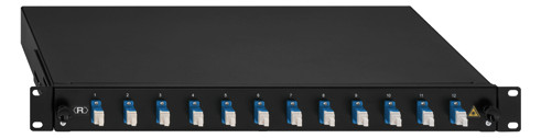 Rutenbeck BL-Spleissbox 12xLC-D OS2 blau 