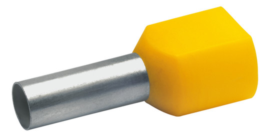 ZW-Aderendhülse 6qmm 14mm isol PP ge Cu Polypropylen (PP) verzinnt