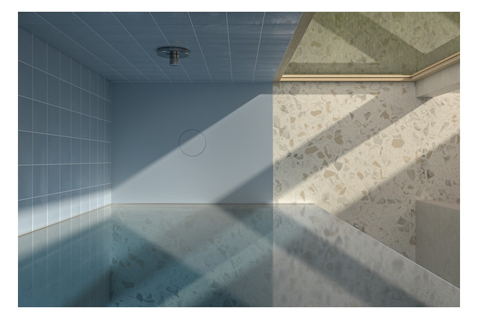 Bette Duschfliese BetteAir 1000 x 900 mm, jasmin, Rechteck, glasierter Titan-Stahl