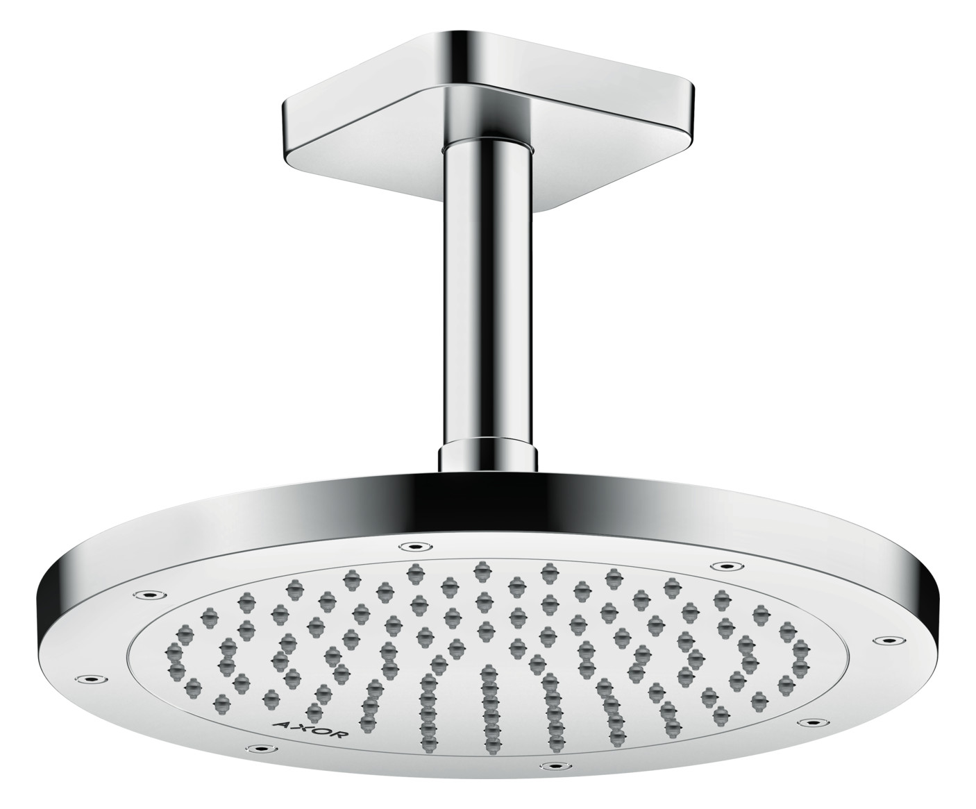 hansgrohe Deckenanschluss softsquare Axor 100 mm, chrom, eckig