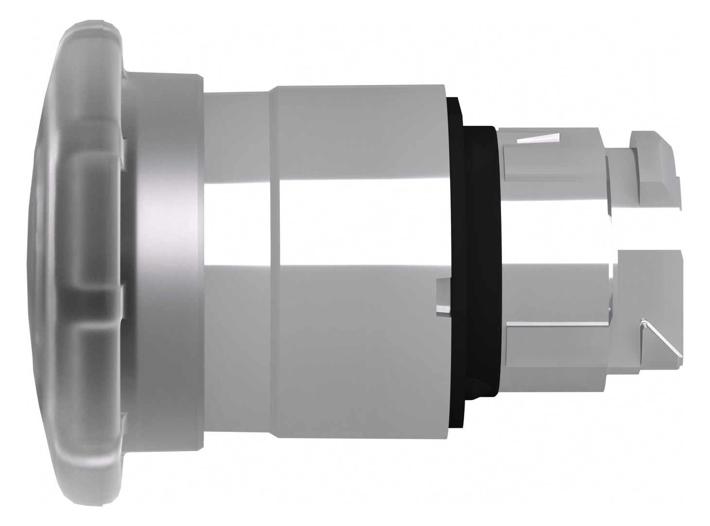 Drucktaster Front 1f ws bel.b Ø22,5mm rnd Geeignet für Beleuchtung IP66