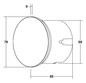 LED-Orientierungsleuchte 2W 3000K 35lm Konv IP20 1LED elektr.Trafo Scheibe m.LM