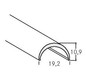 Abblendung ws sym direkt Kst 2000x19,2x10,9mm