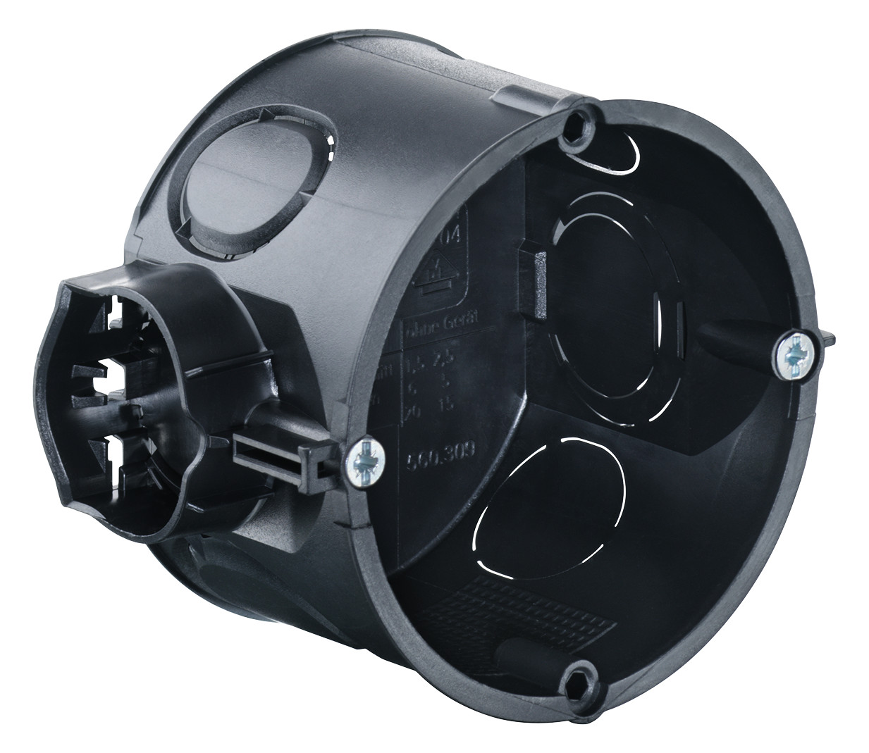 Gerätedose UP Ø60x46mm Kst rnd IP2X